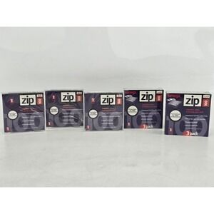 9 Lot - NEW - ZIP DISK 100MB Floppy Blank Storage Media -iomega IBM Formatted